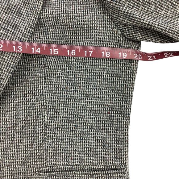 Vintage Pendleton Virgin Wool Blazer Women Sz 10 - 12 Petite Grey Single Button - Picture 10 of 14